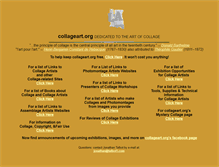 Tablet Screenshot of collageart.org